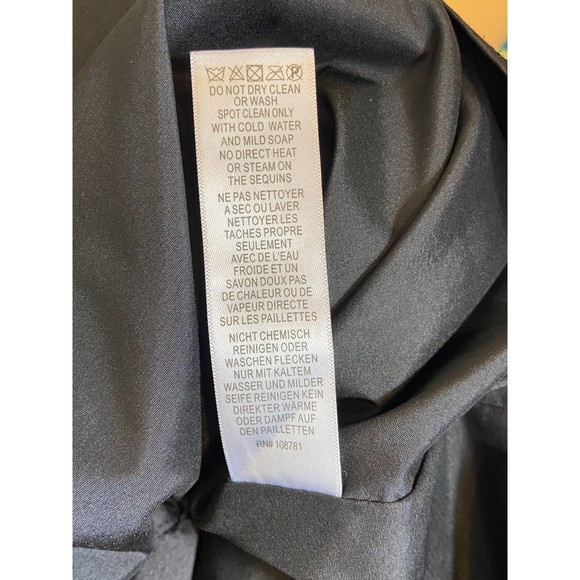 AIDAN MATTOX Sequin Dress Size 2 Party Dress Mini Dress Cocktail Dress Colorful - Picture 12 of 13